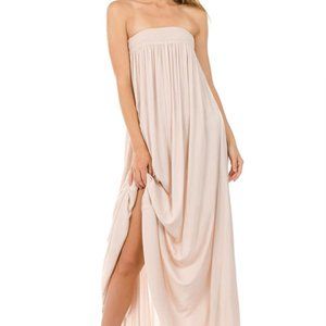 Elegant Cream Maxi Dress